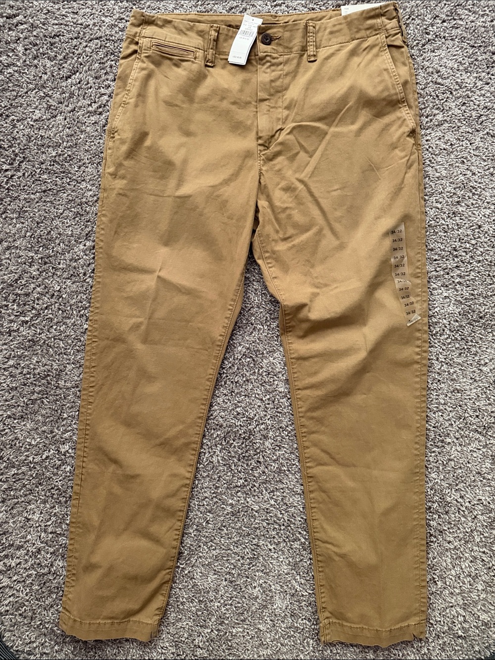 American Eagle Outfitters Men's Khaki Slim Chinos